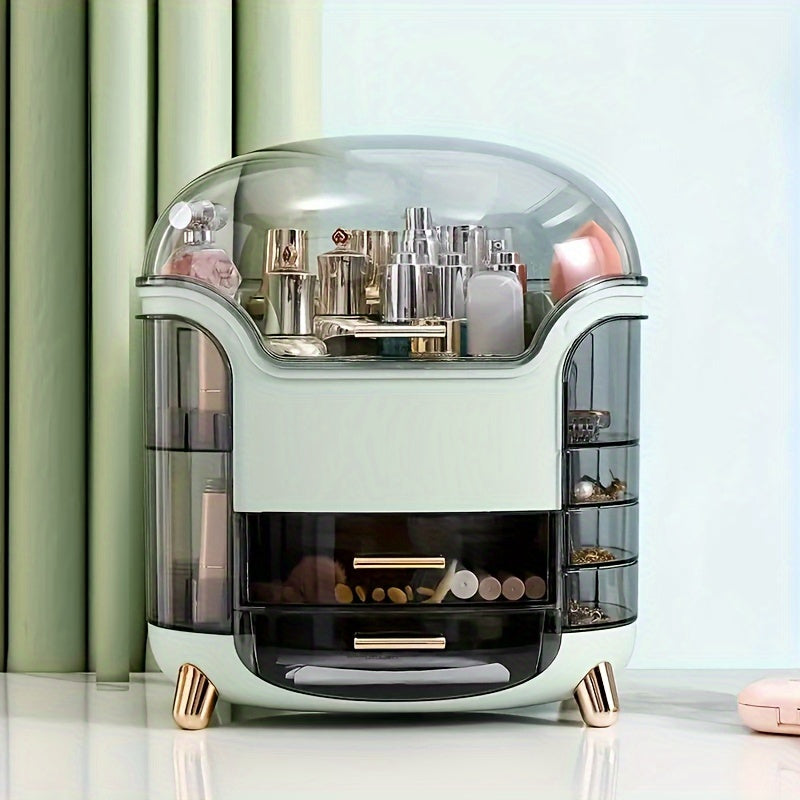 Plastic Makeup Organizer with Drawers Waterproof Vanity Bathroom Storage