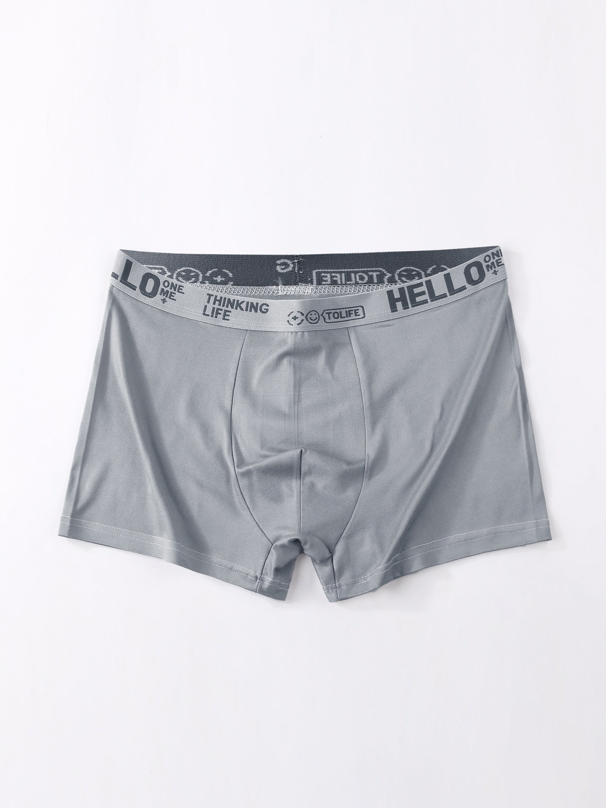 Men's Breathable Polyester Spandex Shortie Underwear for Daily and Sports Use