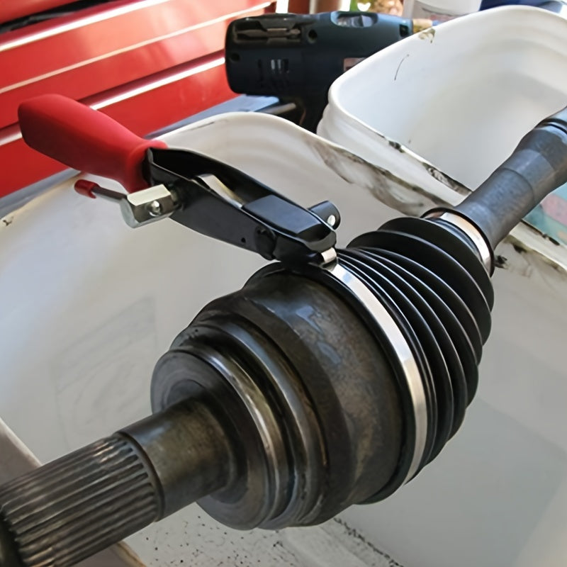 2Pcs CV Joint Boot Clamp Pliers Set for Vehicles, Red, Automotive Tool