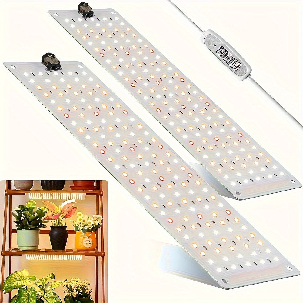 Indoor Plant Grow Light with Full Spectrum 270 LED Lights Automatic Timer 3/9/12 Hours 3 Lighting Modes 10 Brightness Levels Pack of 1 or 2