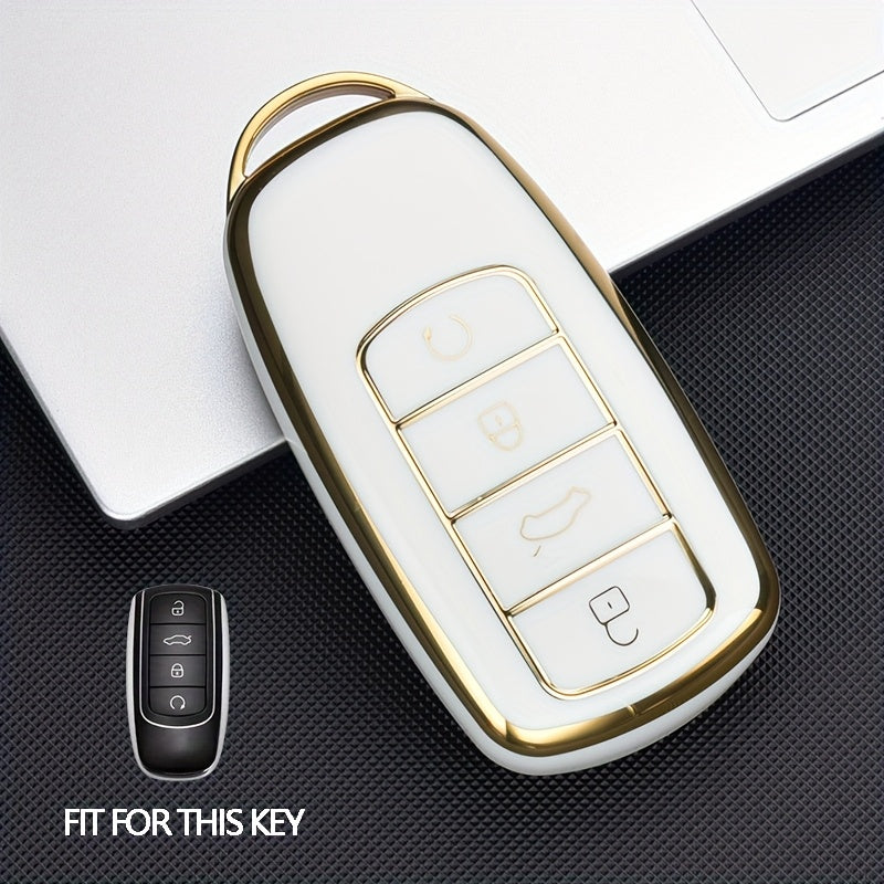 Unisex Black TPU Car Key Cover Protective Case for Remote Control