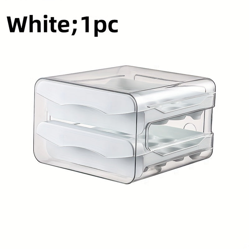 Egg Storage Container Double Layer Egg Holder Durable PET PP Snack Box