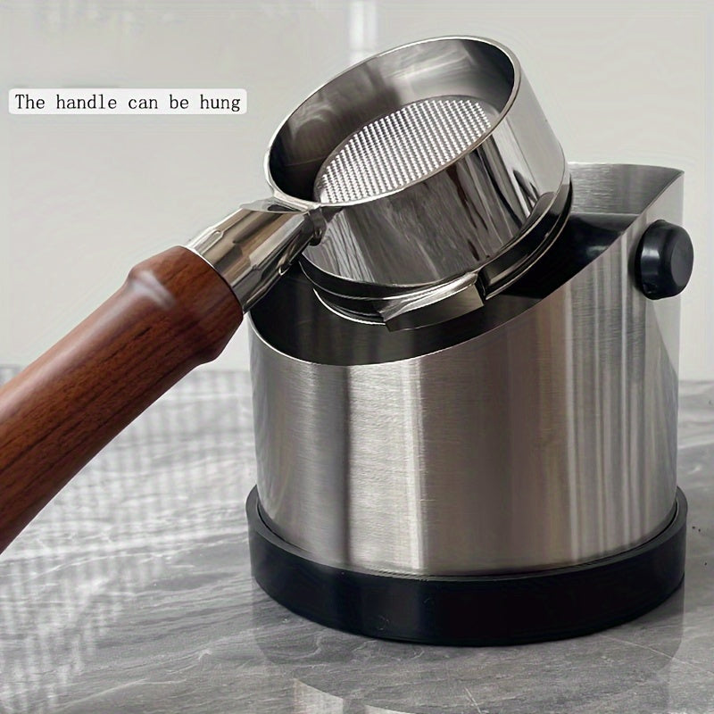 Espresso mashinalari uchun zanglamaydigan po'latdan qilingan qahva qoldiqlari chelak - Olib yuriladigan tutqich, uyda foydalanish uchun mustahkam chiqindi idishi