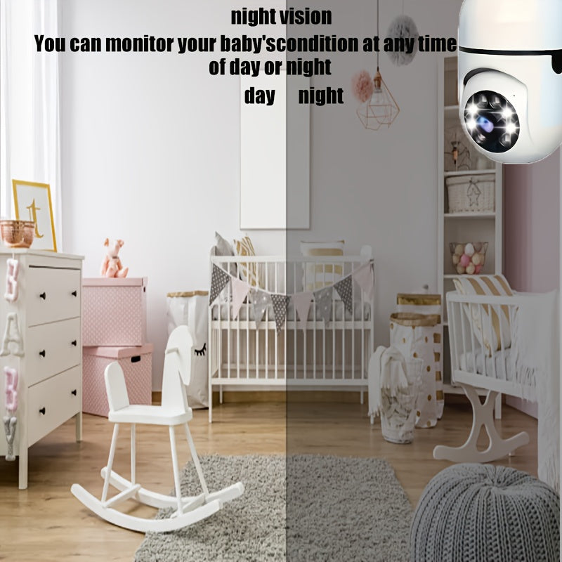 Indoor WiFi Security Camera 480P Pan-Tilt Night Vision Motion Detection