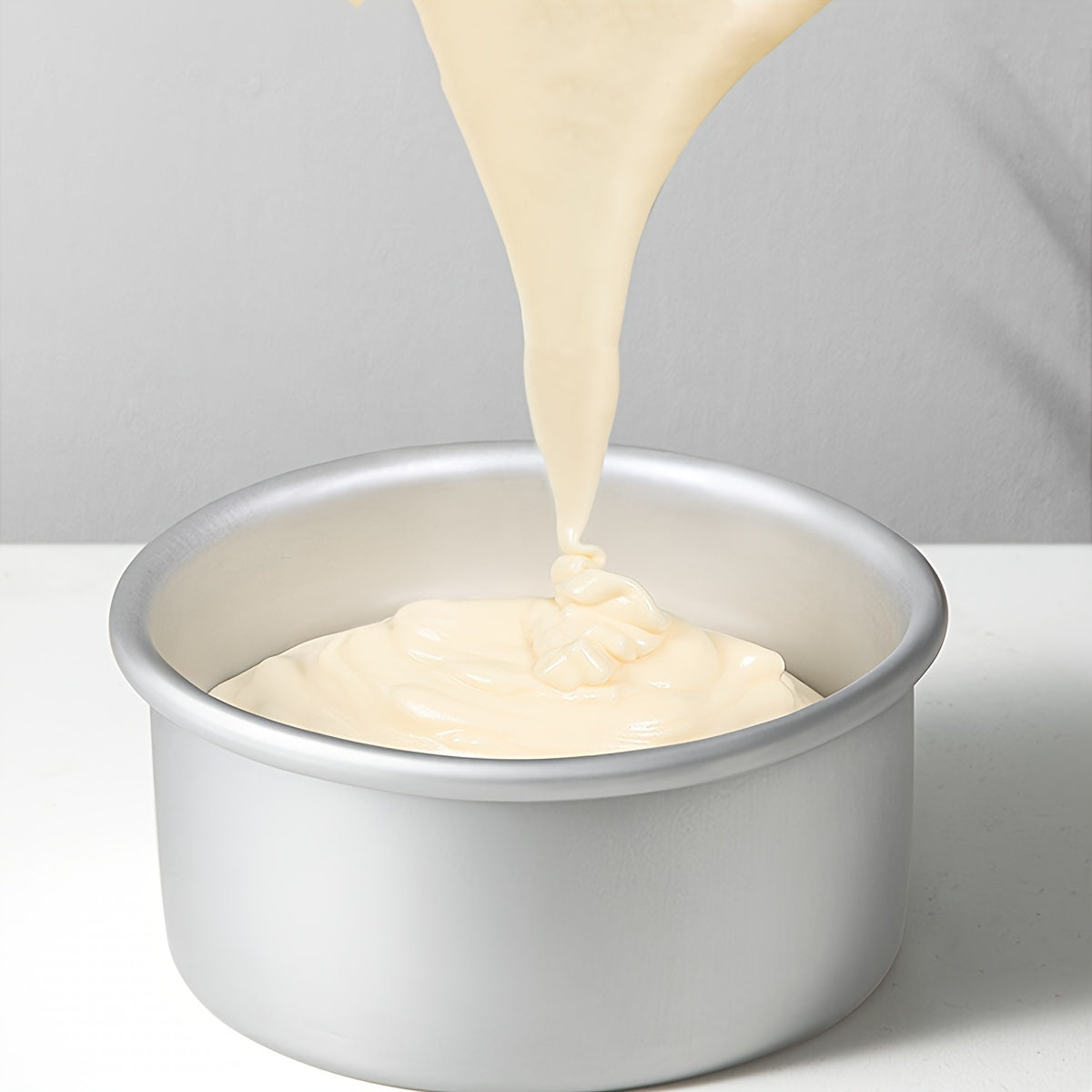 Aluminum Cake Pan Set Removable Bottom Oven-Safe for Chiffon Mousse 4/6/8/10 Inch