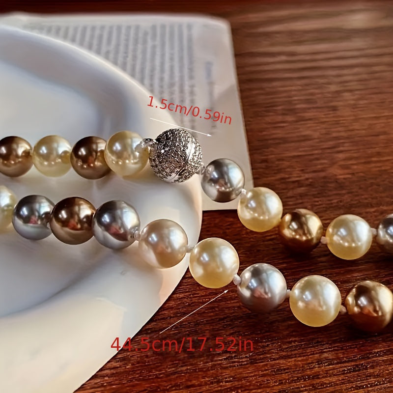 10mm Freshwater Pearl Necklace for Women Elegant Jewelry Gift