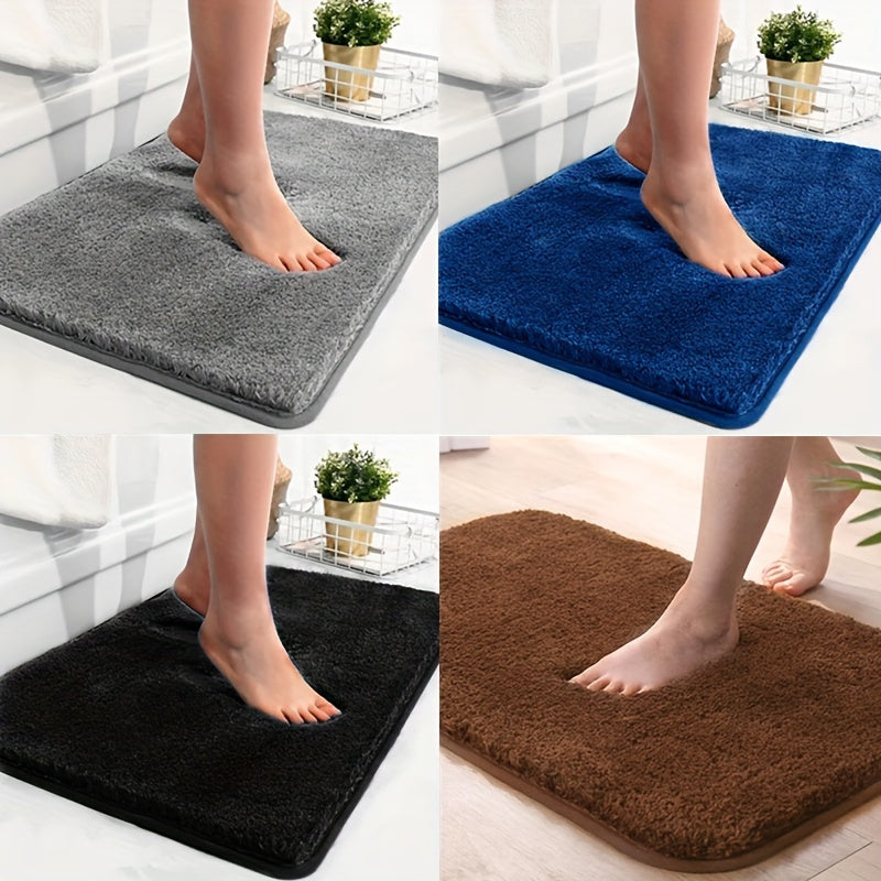 Thickened Plush Absorbent Non-Slip Bathroom Bathtub Rug