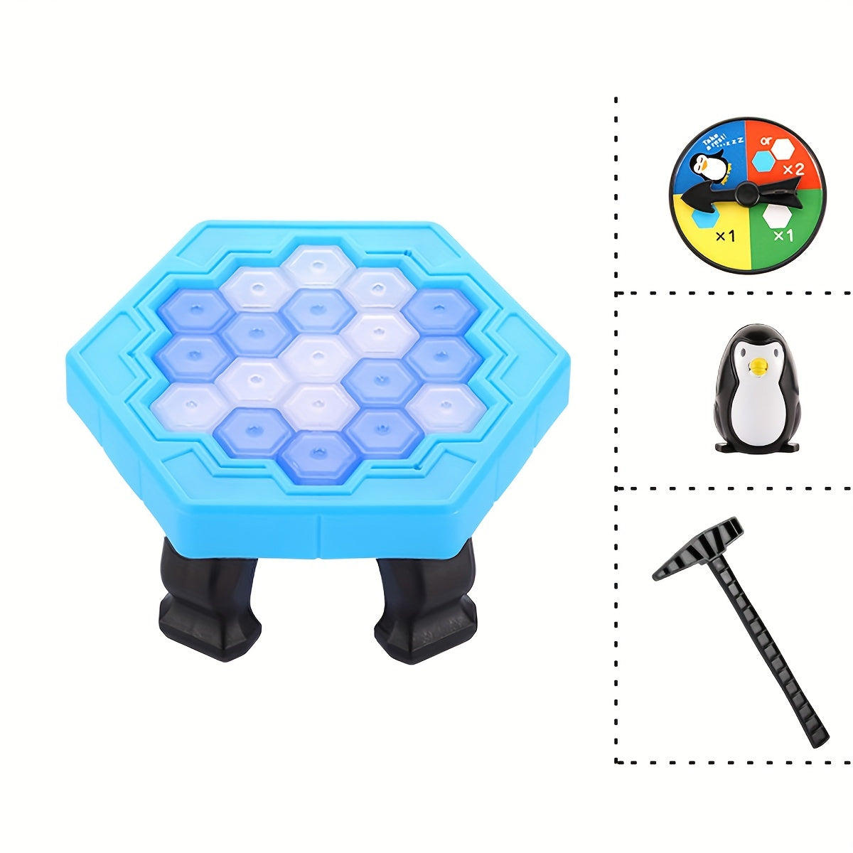 Educational Family Board Game for Kids Ages 3 Plus Penguin Rescue Plastic Durable Non-Toxic