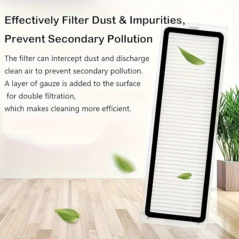 Kit de accesorios para aspiradora W10/W10 Pro: cepillos laterales principales, filtro HEPA, paño de fregona