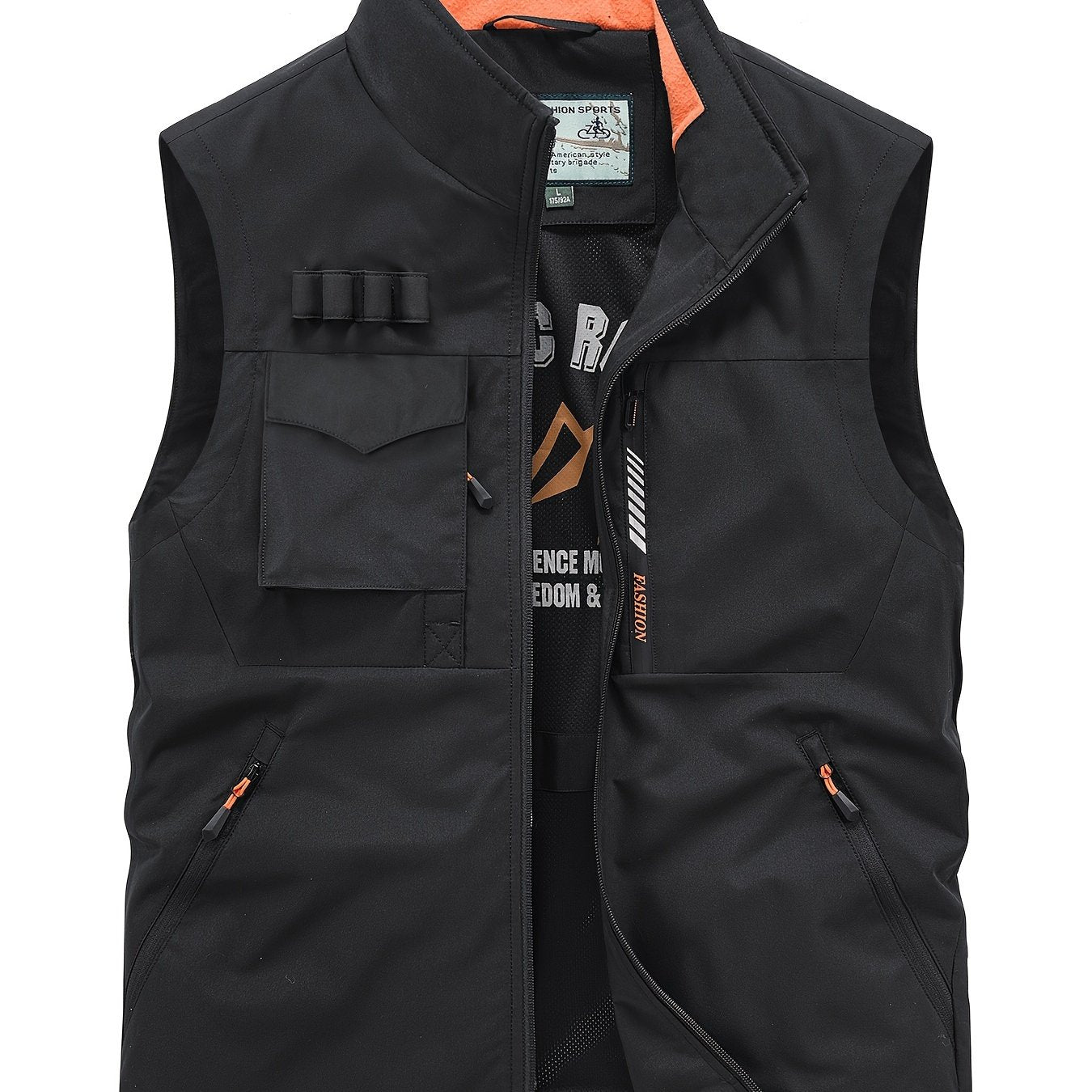 Erkaklar uchun vintage amerika ish kiyimlari vestisi, ko'p cho'ntaklar bilan, nafas oladigan yelkasiz jilet - sarguzasht uchun foydali jihoz