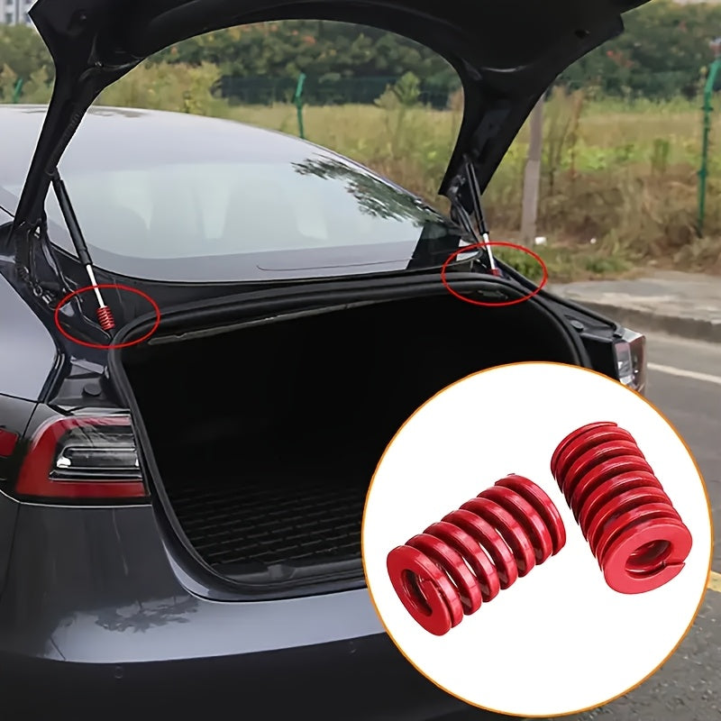Pair of Red Hydraulic Lift Support Struts for Tesla Model 3 Trunk Tailgate