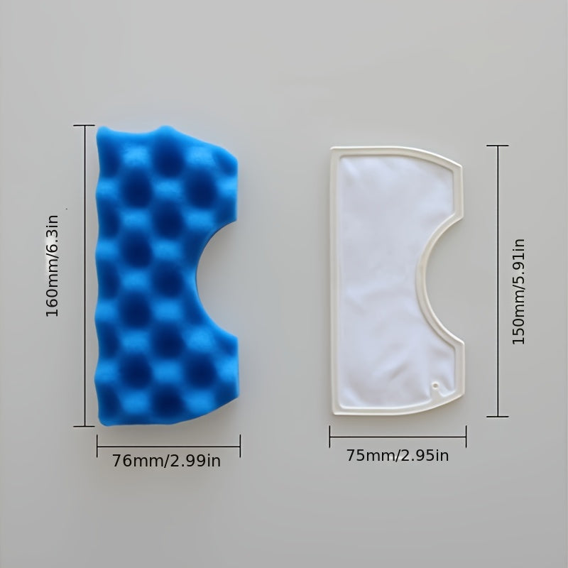 HEPA Filter for Vacuum Cleaners Blue Pleated Plastic Dust Filter Replacement