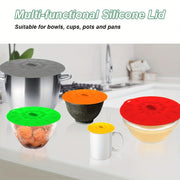 Reusable Silicone Microwave Lid Covers Set for Bowls Cups Plates BPA Free