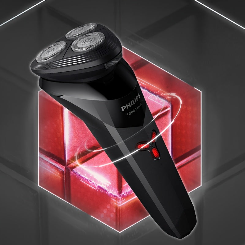 Afeitadora eléctrica S1113 a prueba de agua, cuchillas PowerCut, cabezal de afeitado ContourFlex, diseño ergonómico, carga USB