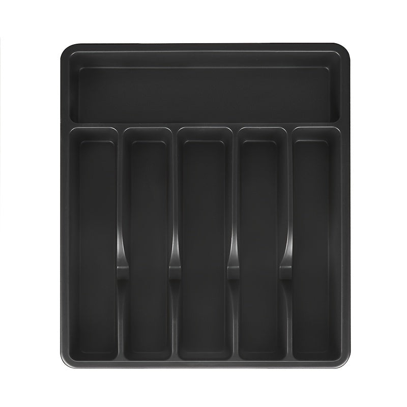 Set of 3 Expandable Silverware Drawer Organizers with Large Storage Space in Black Gray White Pink