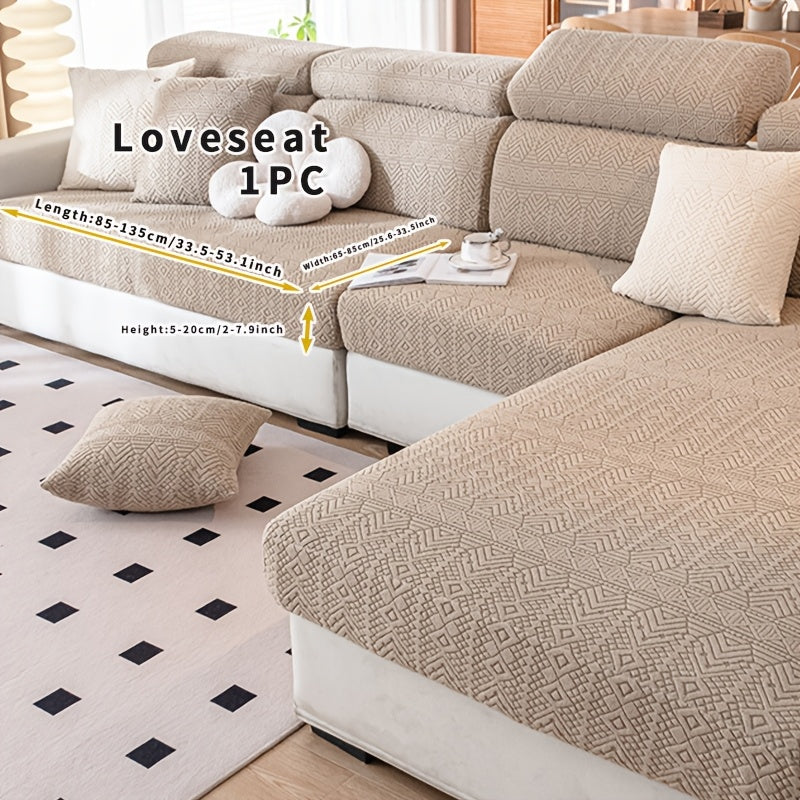 Boho Elastic Sofa Cover Pet-Friendly Machine Washable Fits Various Sizes