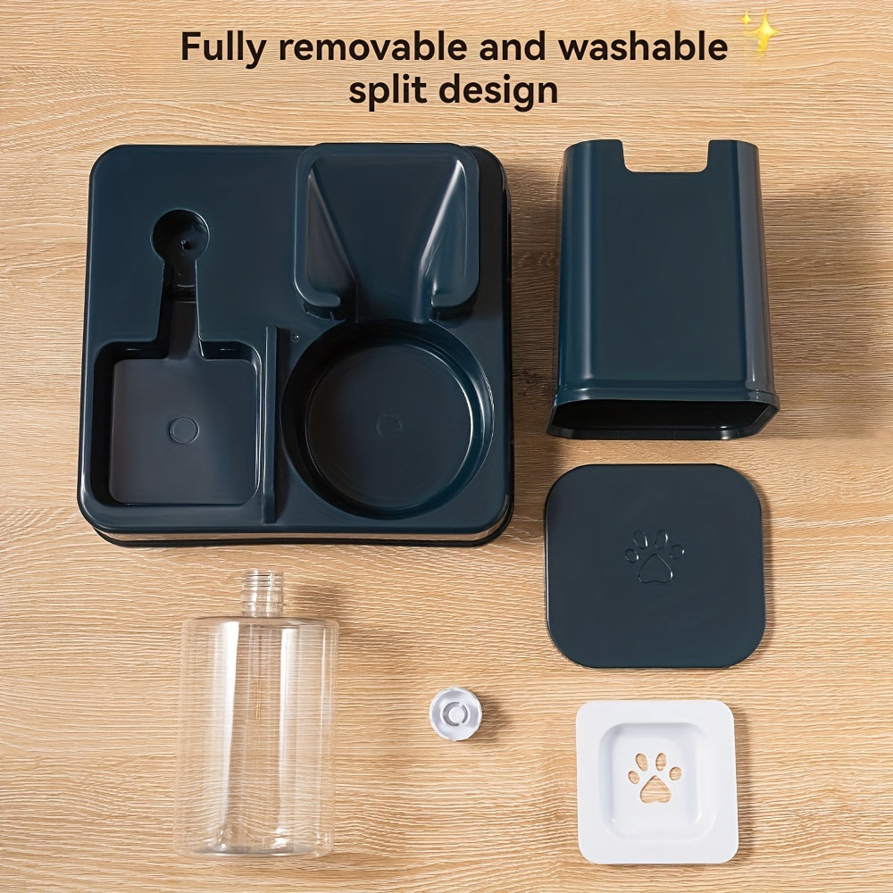 Battery-Free Cat and Dog Food and Water Dispenser Non-Electric