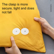 Duvet Clips Set of 16 White Sheet Fasteners Easy to Install and Secure