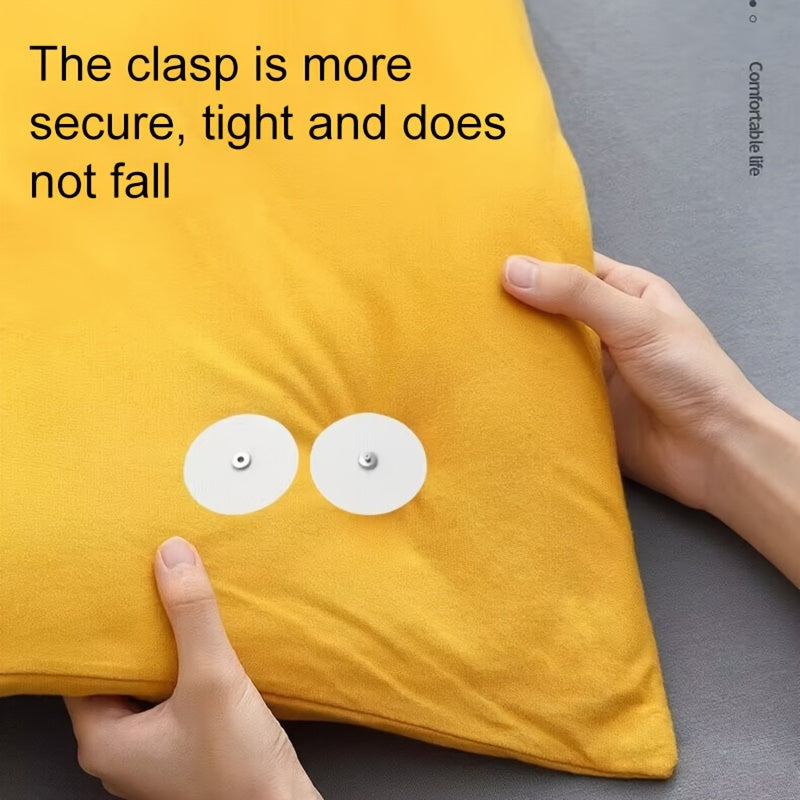 Duvet Clips Set of 16 White Sheet Fasteners Easy to Install and Secure