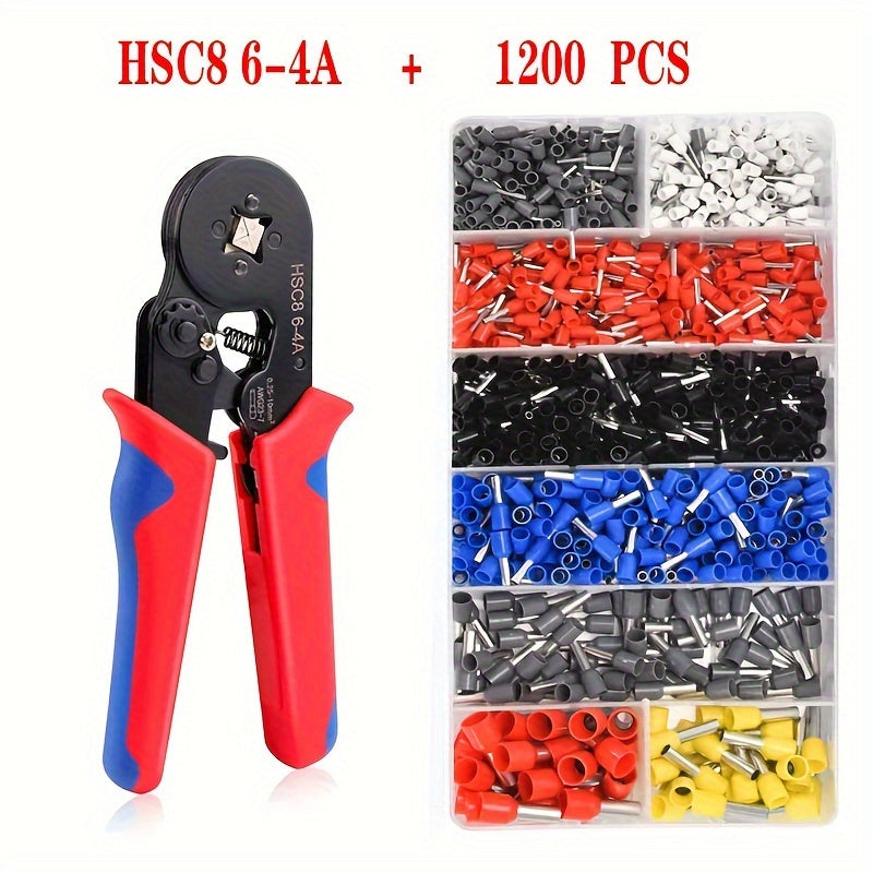 Electrician's Crimping Tool Set for Tubular Terminals 0.25-10mm Wire Range