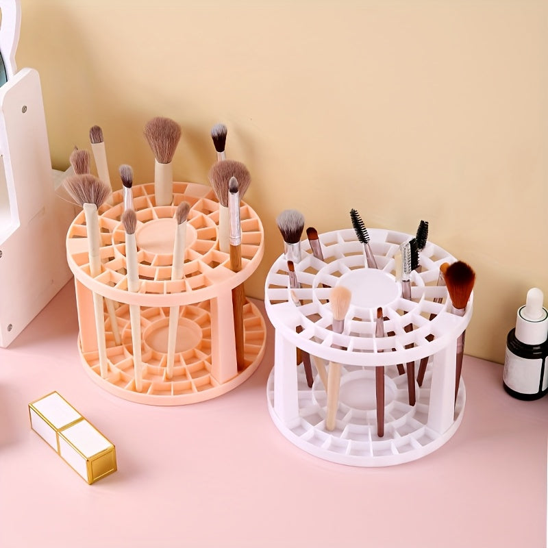 Circular Brush Storage Rack for Pencils Pens Makeup Brushes Countertop Organizer