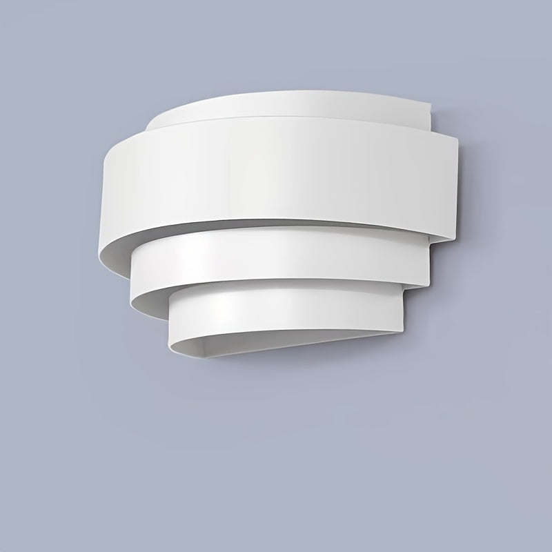 Modern White Metal Wall Sconce for Indoor Hallways Bedrooms and Stairways