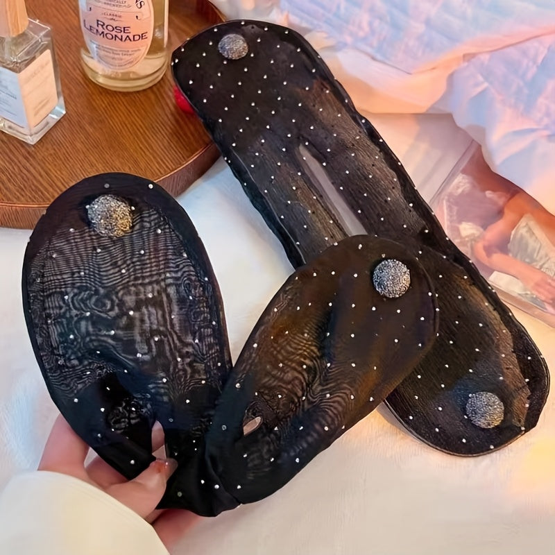 Vintage Rhinestone Bow Hair Clip for All Hairstyles Hand Wash Only