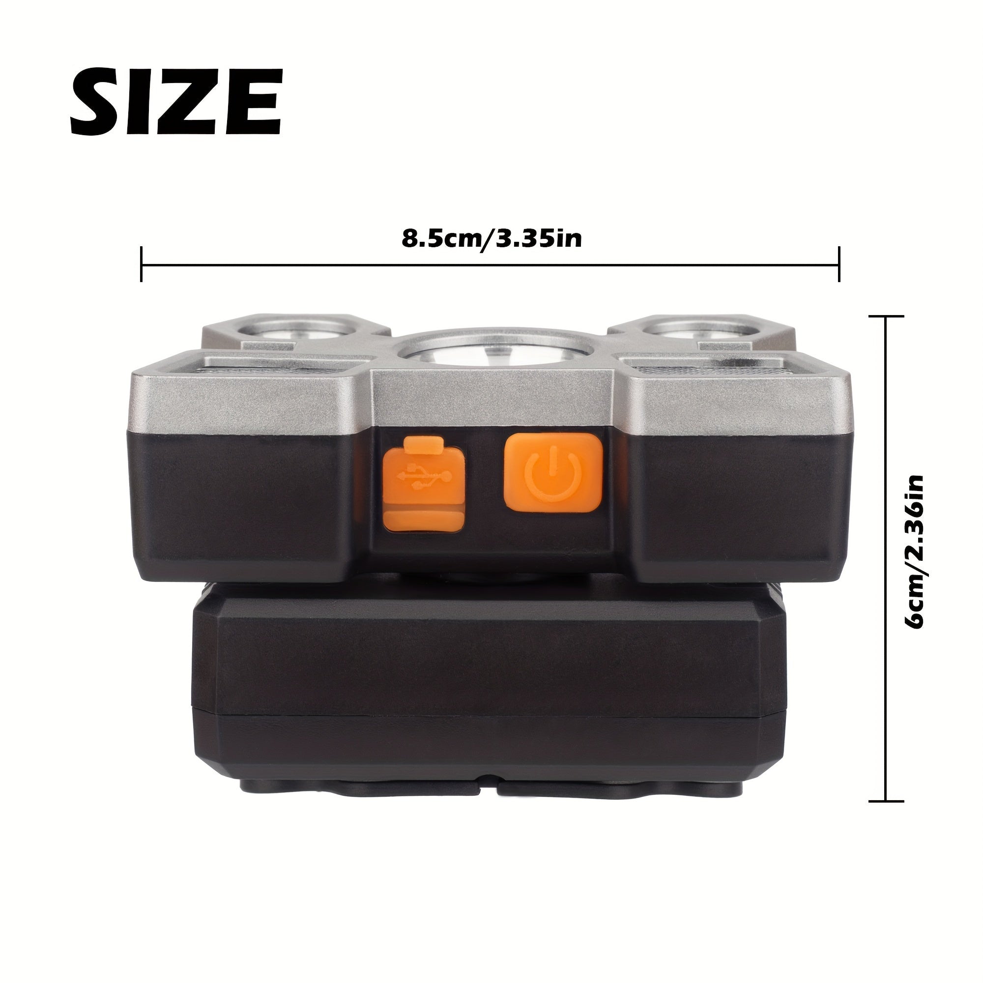 Rechargeable LED Headlamp for Fishing with Five Light Heads Long-Range Headlight