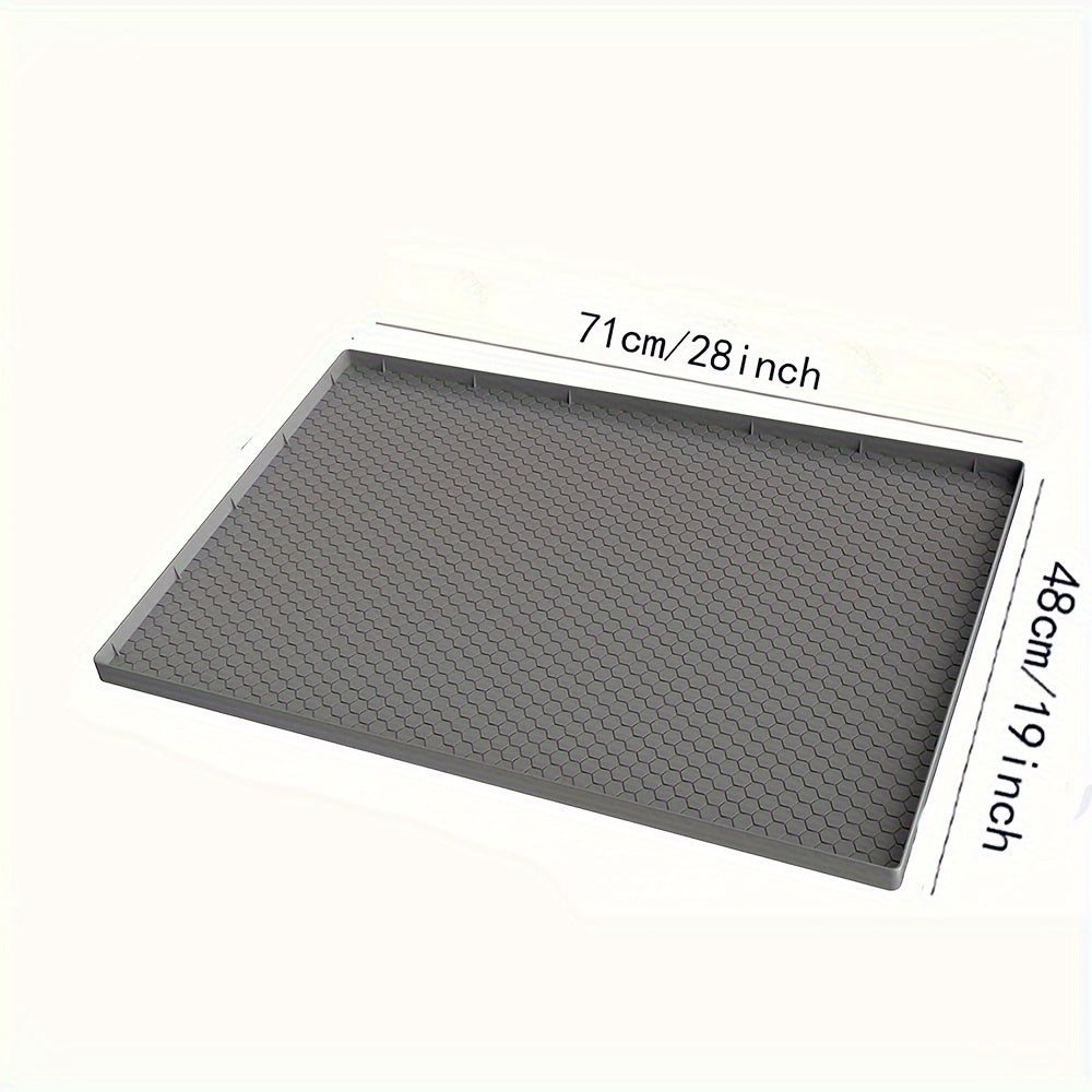 Waterproof Silicone Under Sink Mat for Kitchen and Bathroom Cabinets 71x48 cm