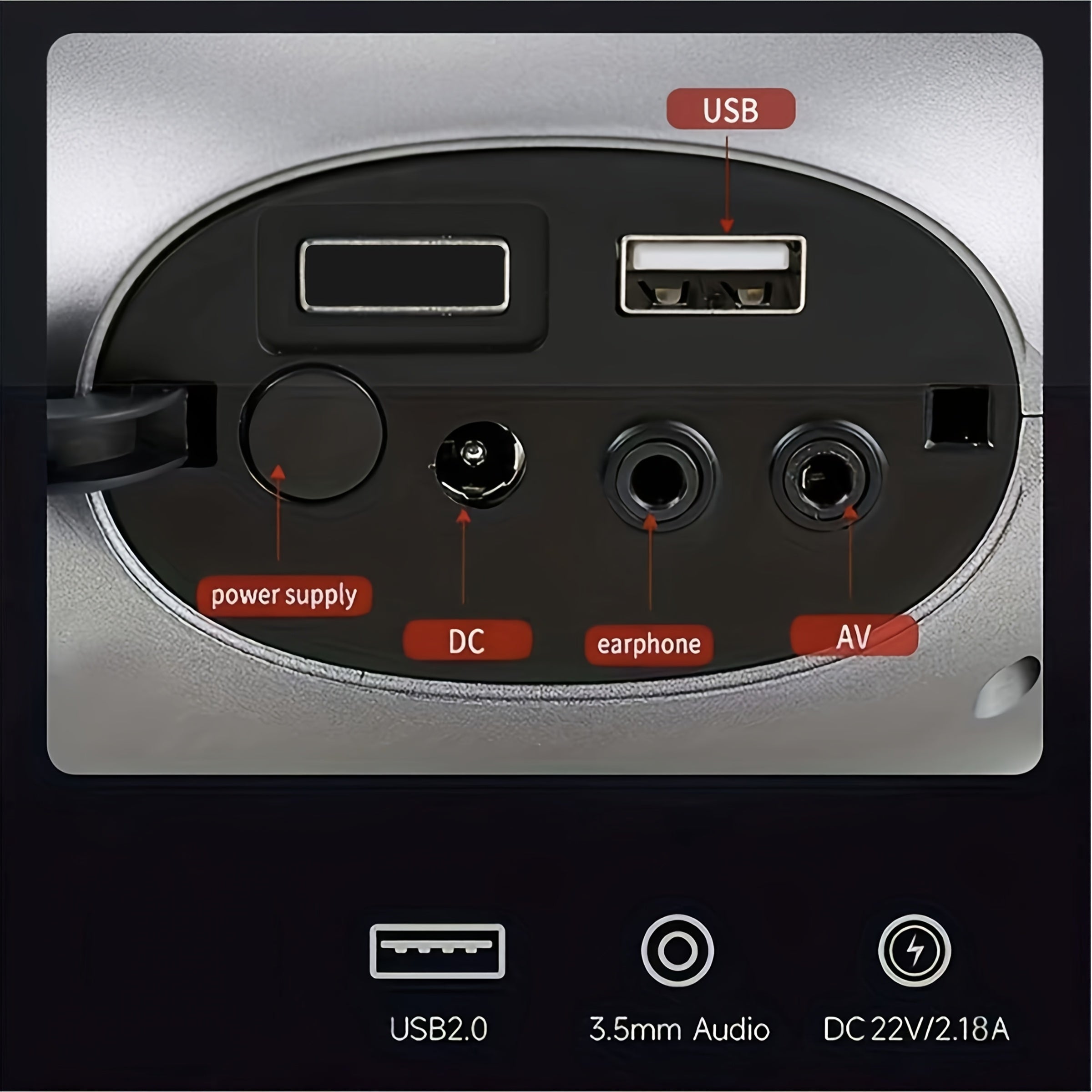 Portable Projector 7500 Lumens 1080P Wireless Smartphone Compatible