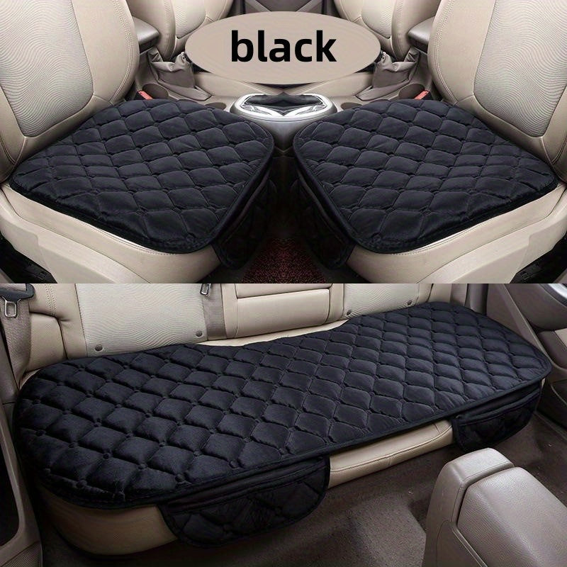 Universal Car Seat Cushions Set Short Plush Non-slip Autumn Winter