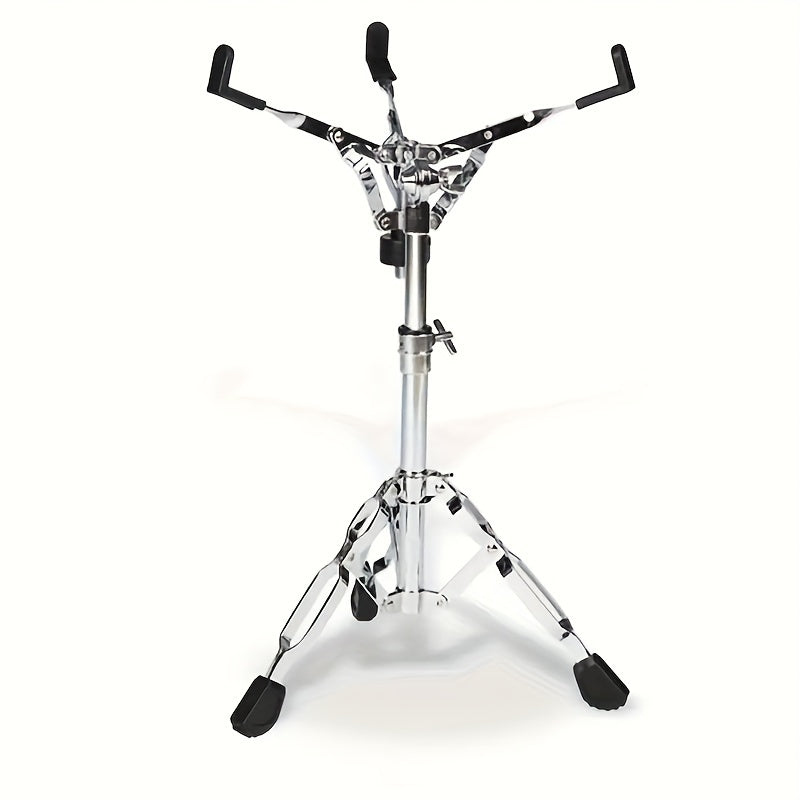 Double Support Golden Drum Stand for Practice Pads and Military Drums Alloy Silver Grey