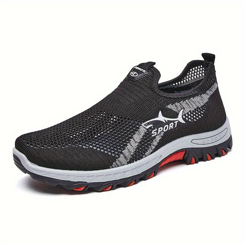 Men's Breathable Mesh Slip-On Athletic Sneakers for Casual Sports Spring Summer