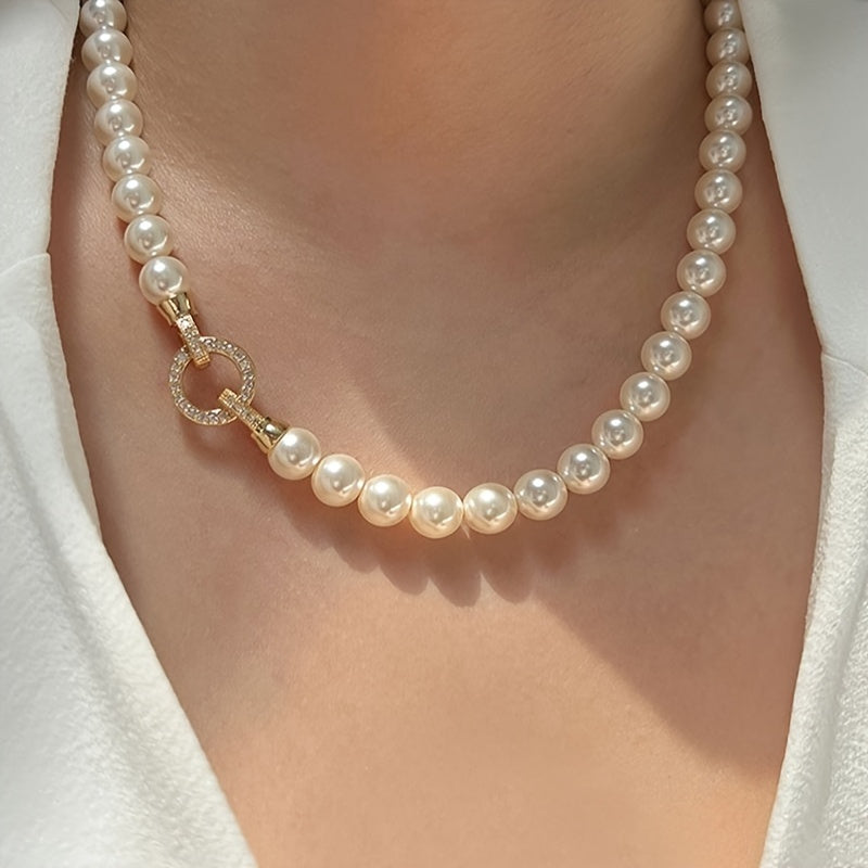 Collar de perlas blancas australianas para mujer, elegante y romántico regalo