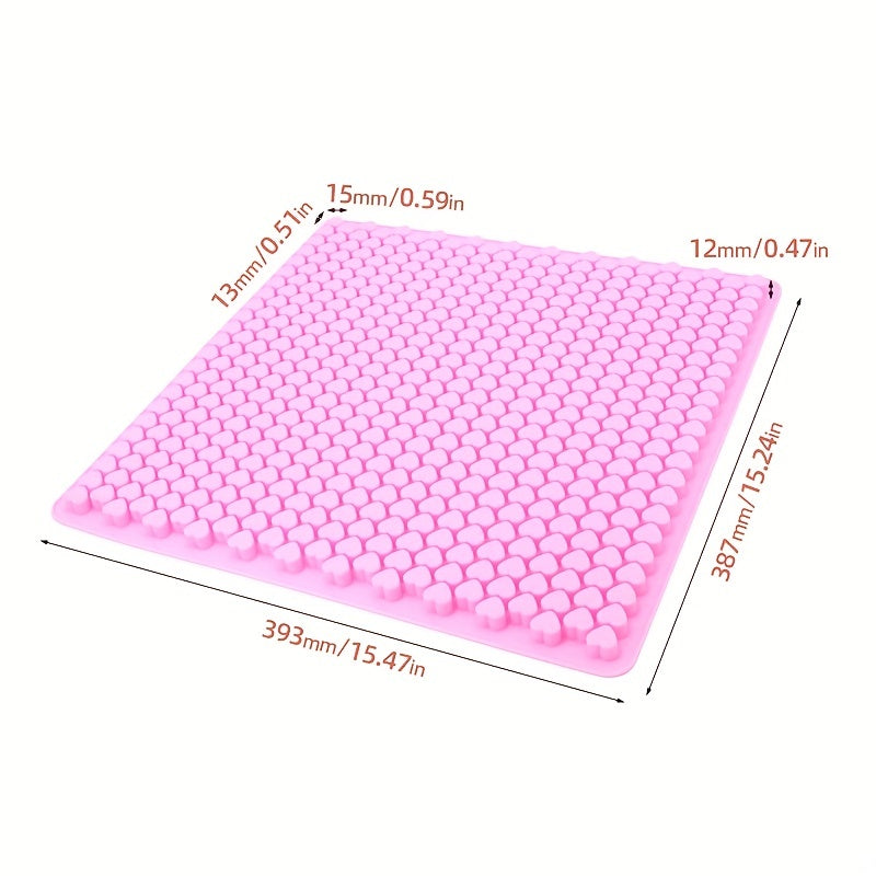 Mini Heart Shaped Silicone Gummy Molds for Candy, Ice, Soap, Jelly 1pc