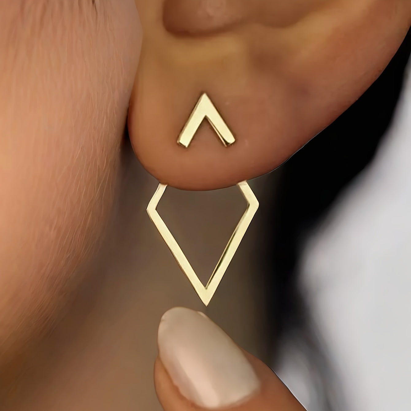 Женские серьги-кольца в стиле бохо шик с геометрическим дизайном из цинкового сплава, повседневный аксессуар для подарка