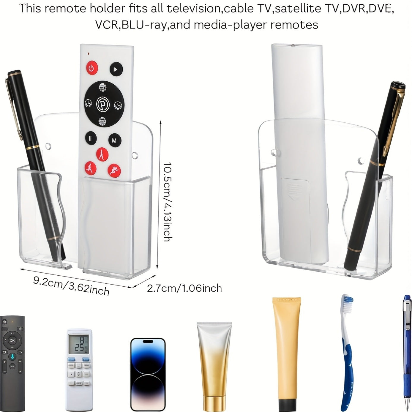 Wall Mounted Shelf Organizer for Air Conditioner and Remote Control Storage