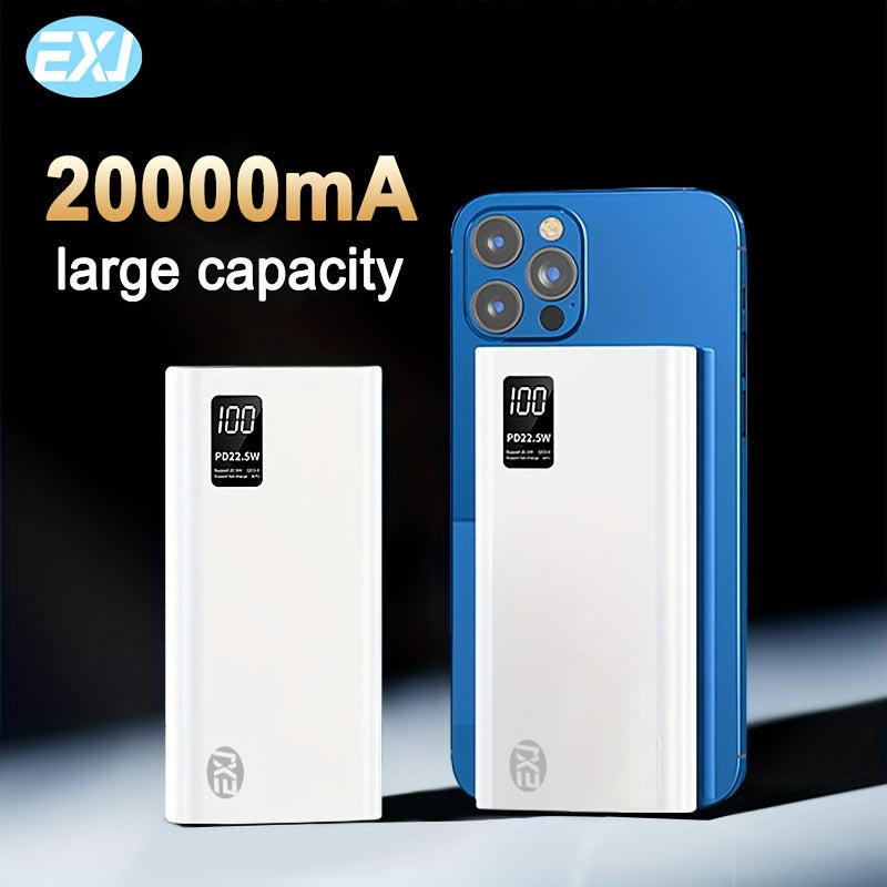20000mAh Power Bank with 22.5W Fast Charging Portable Charger for iPhone and Android Devices