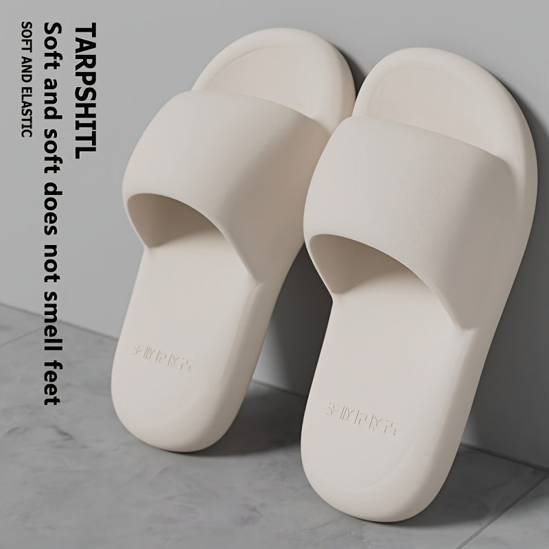 Ayollar paxtadan tayyorlangan ochiq barmoqli shippaklar, yumshoq taglik bilan, yozgi plyaj, bir rangli