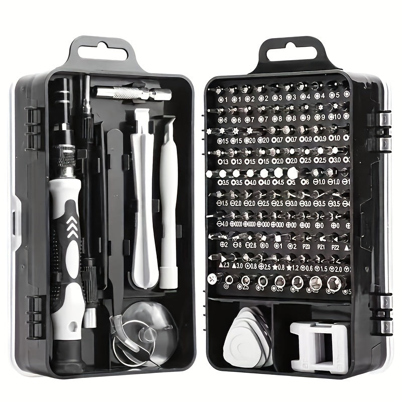 Professional Precision Screwdriver Set with 115 Bits for Electronics and Watches