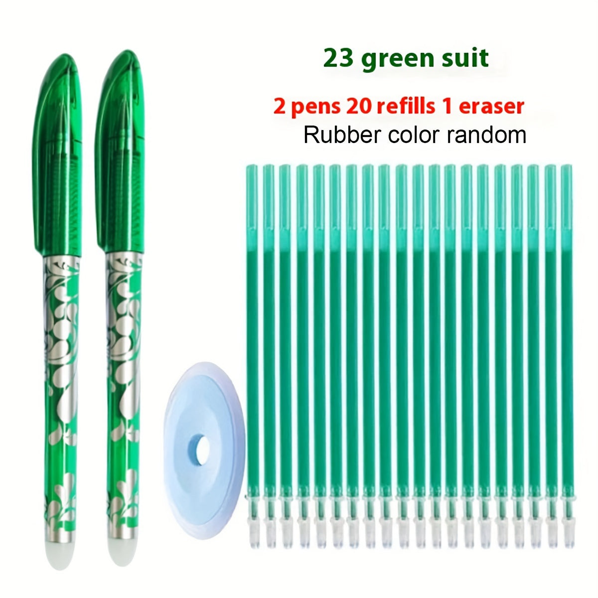 23pcs Erasable Gel Pens 0.5mm Fine Point for School Office Smooth Writing