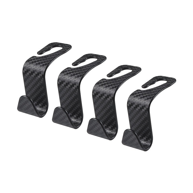 Universal Car Seat Headrest Hooks PVC Back Seat Organizer Holders (4 or 8 Pack)