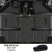 Car Faux Leather Mat Set for SUV All-Season Non-Slip Durable Passenger