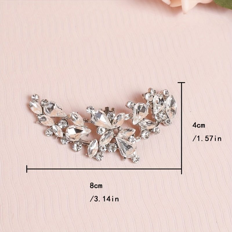 Women's Golden Diamond-Studded Shoe Clips for Shoes Bags and Pockets