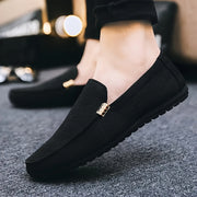 Men's Canvas Loafers Slip-On Casual Shoes for Outdoor Street Wear