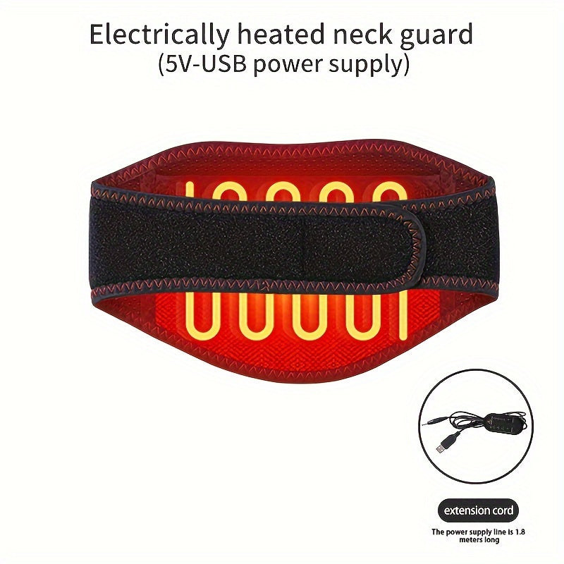 Almohadilla de cuello con calefacción USB para uso en casa y al aire libre, con tres niveles