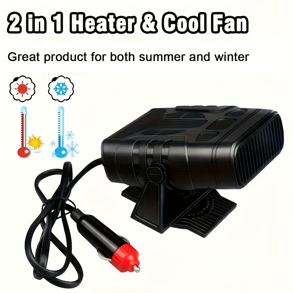 Portativ 12V Avtomobil isitgich ventilyatori ikki rejimli tez isitgich sovutish quritgich
