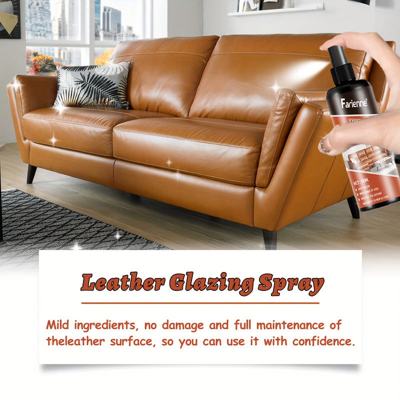 Spray de barnizado de cuero para coches, muebles, zapatos y bolsos