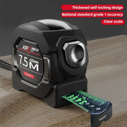 1 шт. Промышленная пластиковая самозапирающаяся флуоресцентная рулетка, доступная в длине 5,0 м / 7,5 м / 10,0 м, изготовленная из прочной углеродной стали, подходит для повседневного использования в офисе или в качестве промышленных ручных инструментов.