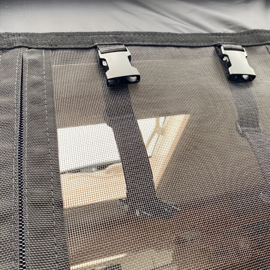 RV Mosquito Screen Curtain for Camper Van Doors Fly Prevention Sunshade